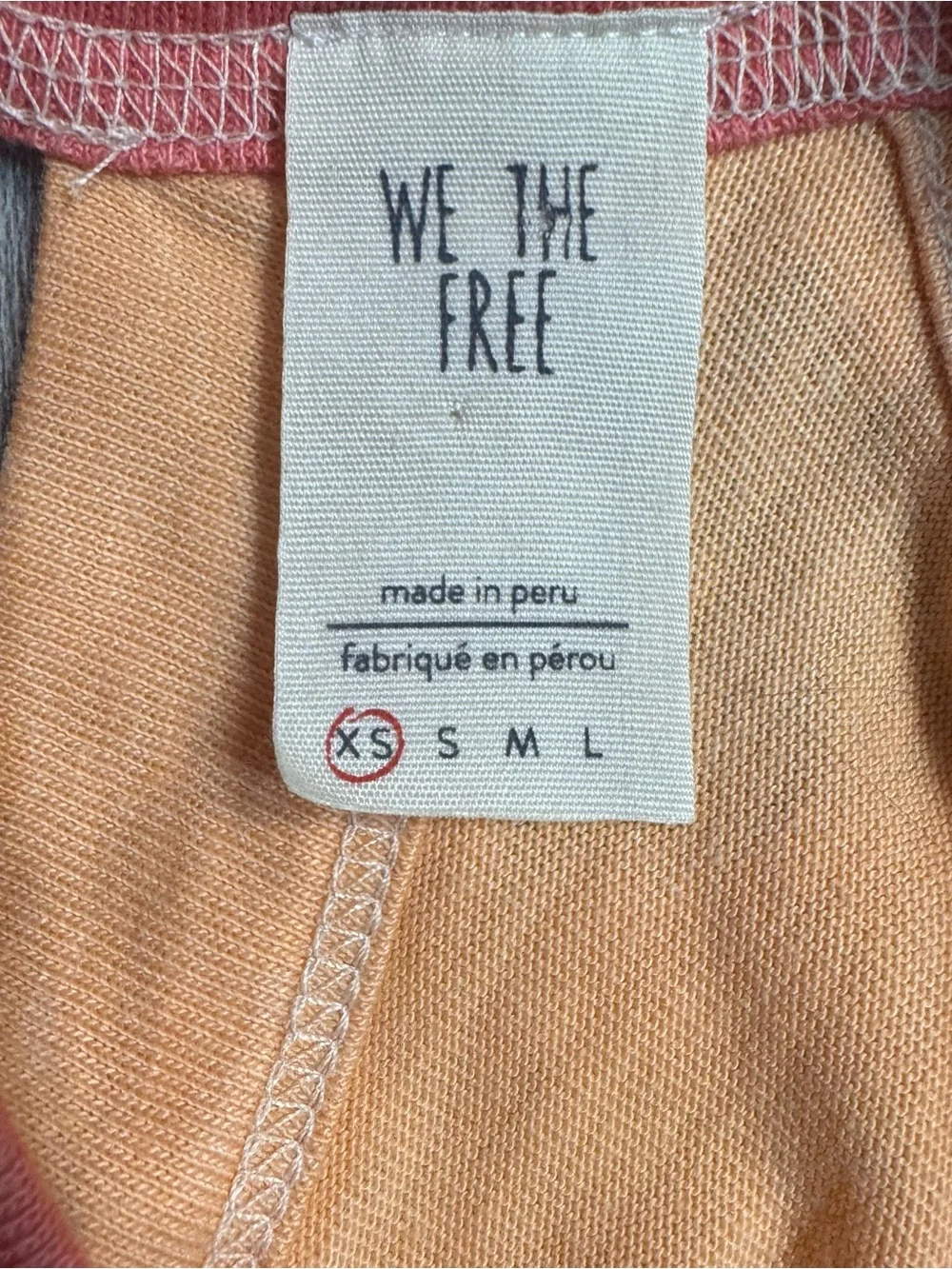 Free People We The Free Orange Twin Peaks Tank Top XS - Picture 7 of 9